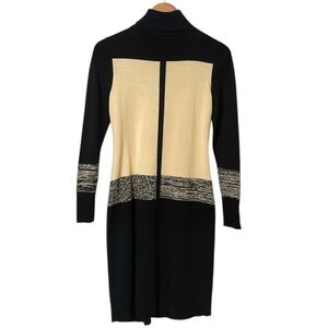 Narciso Rodriquez for Design Nation Colorblock Turtleneck Sweater Dress Size Sm